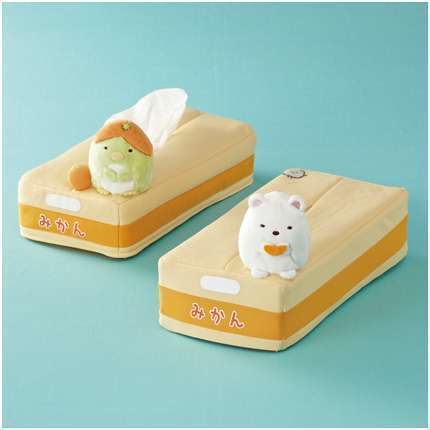 すみっコぐらし みかんティッシュケースカバー