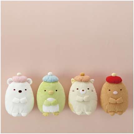 すみっコぐらし ポンポン帽子ぬいぐるみ