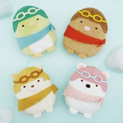 すみっコぐらし ひこうきのりぬいぐるみ