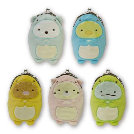 すみっコぐらし きょうりゅうになりきり　ぬいぐるみがまぐち