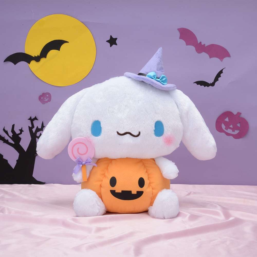 ゆるかわ　サンリオキャラクターズ　シナモロール　メガジャンボかぼちゃぬいぐるみ