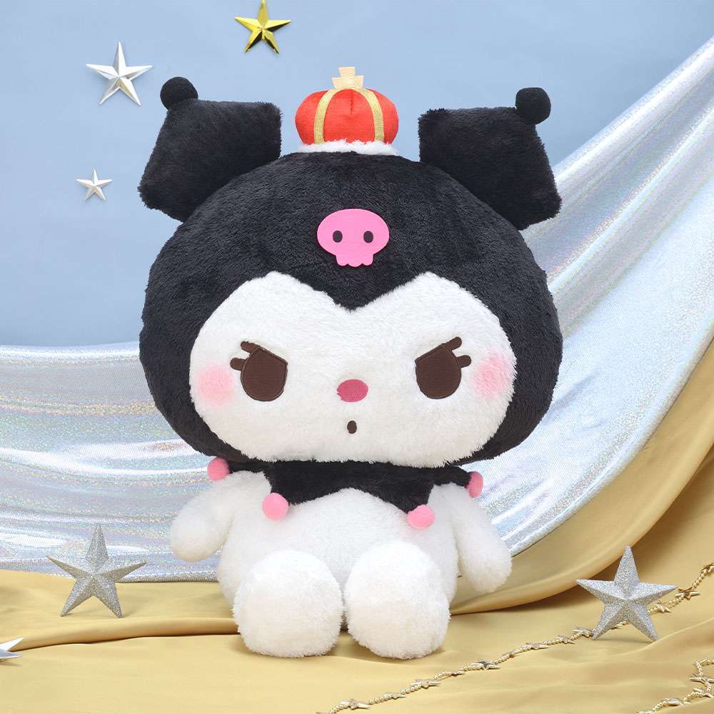 ゆるかわ　サンリオキャラクターズ　クロミ　ギガジャンボ王冠ぬいぐるみ