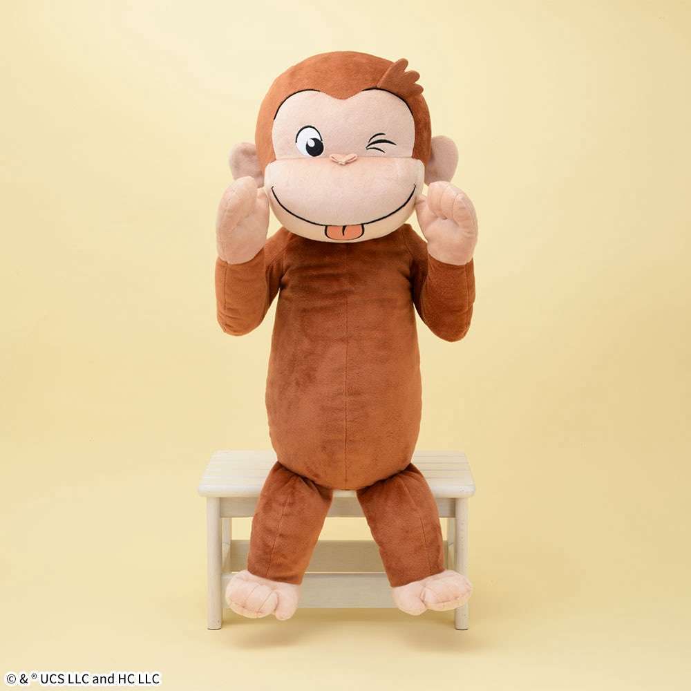 おさるのジョージ ギガジャンボべろべろばあぬいぐるみ