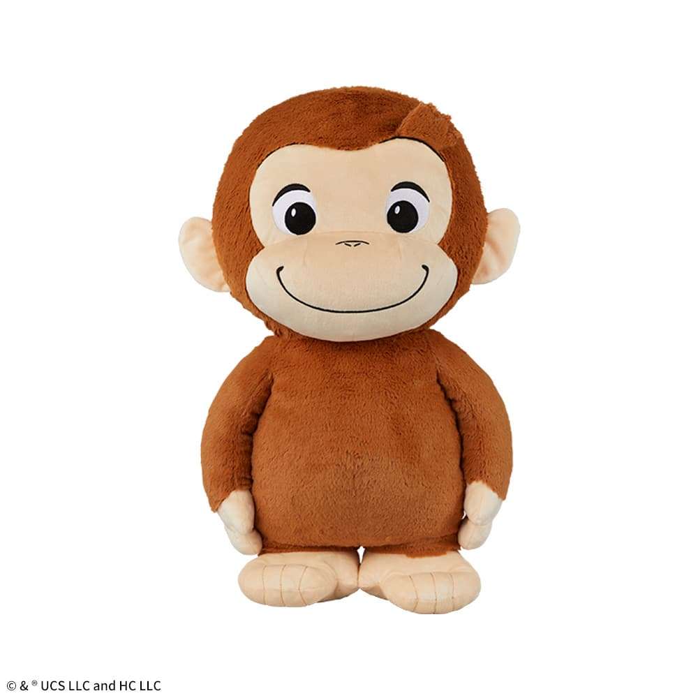 おさるのジョージ スーパーラージぬいぐるみ ぽってりVer.