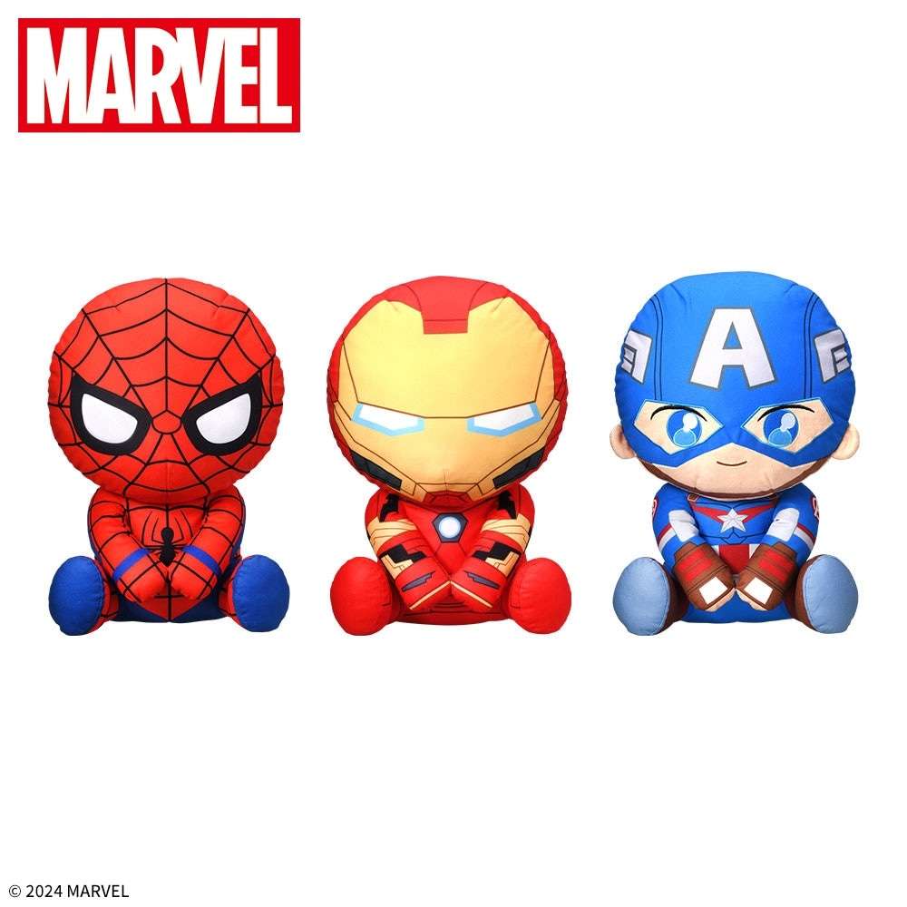 スパイダーマン&アイアンマン&キャプテン・アメリカ うるりぃみぃ ぬいぐるみ