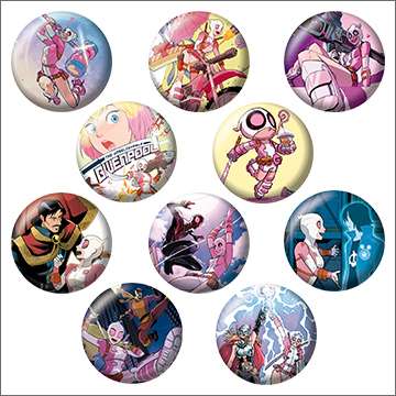 グウェンプール コミックスアート缶バッジ!