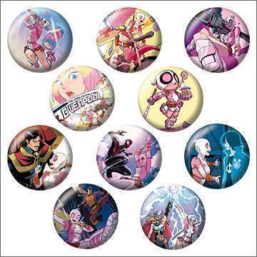 グウェンプール コミックスアート缶バッジ!