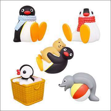 ピングーとピンガ ころんとソフビマスコット