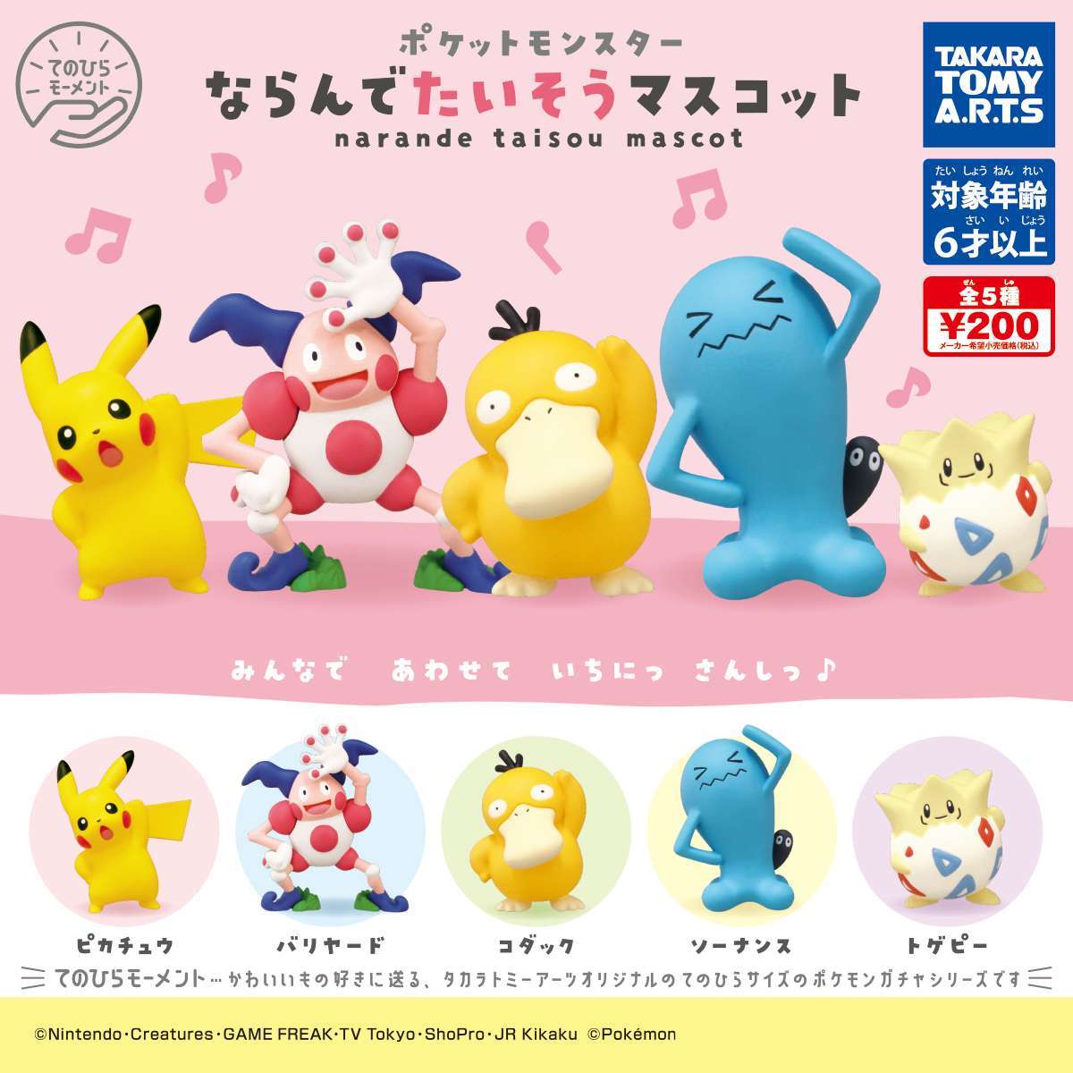 ポケモン　ならんでたいそうマスコット