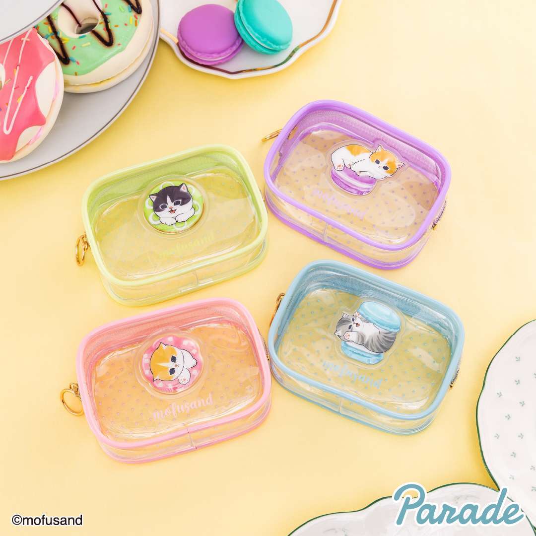 mofusand ぷっくりクリアミニポーチ