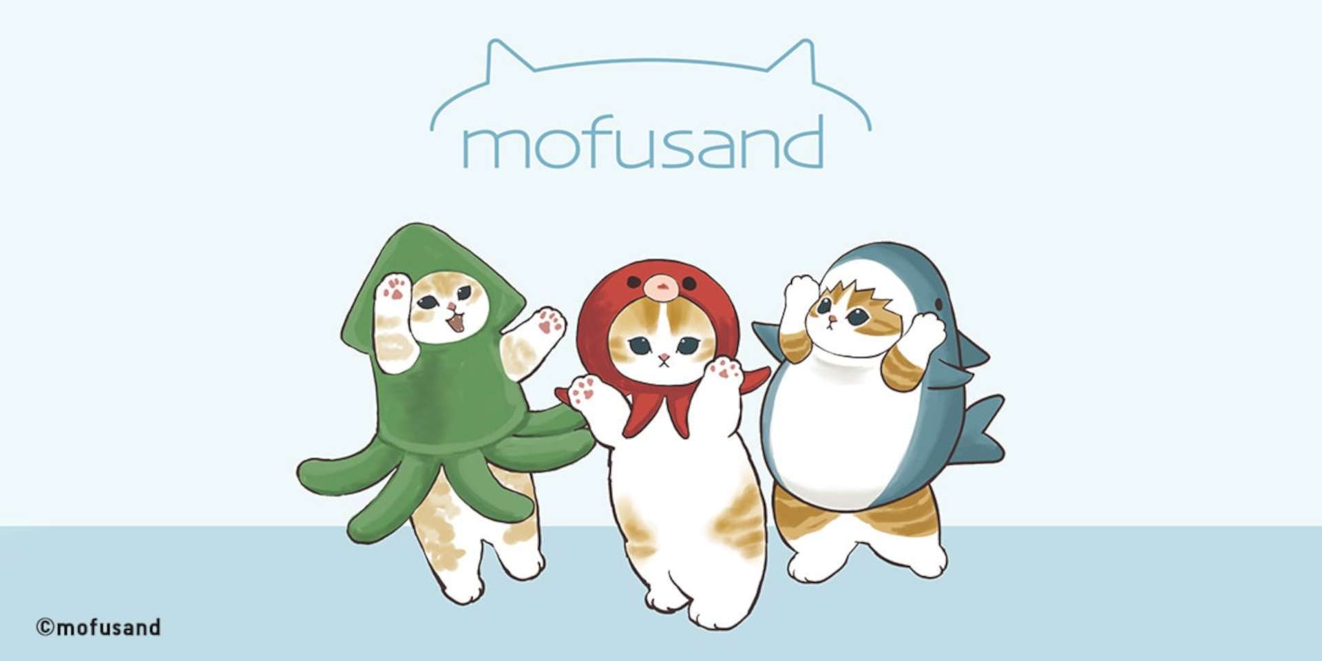 mofusandとUTのコラボアイテム発売、海の生き物がテーマ