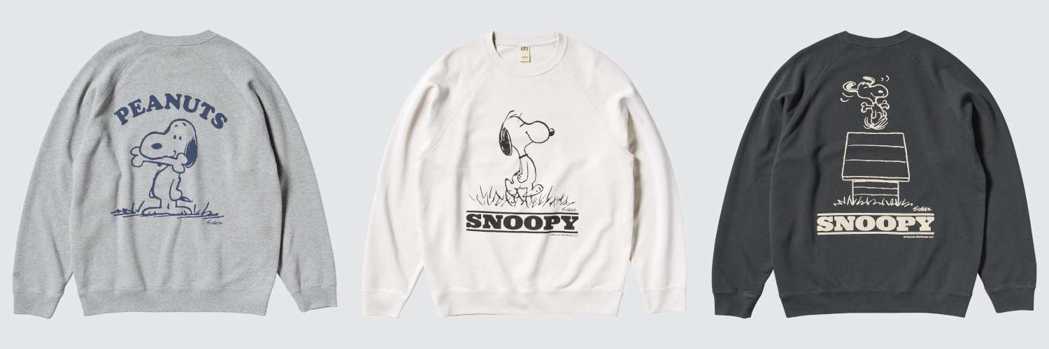 ユニクロUT×「スヌーピー」コラボの新作スウェット登場 
