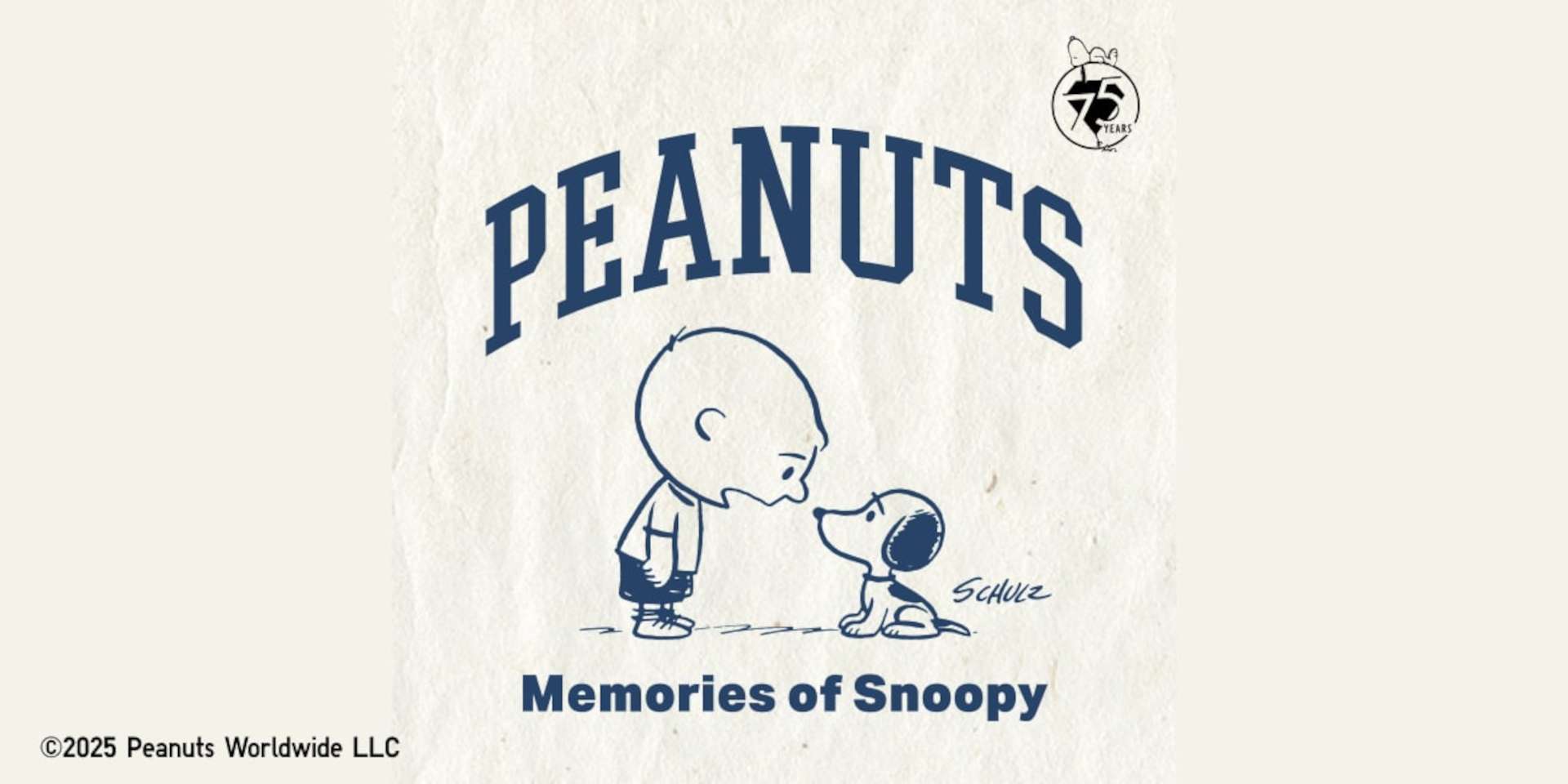 ユニクロUT、スヌーピー75周年記念デザインのスウェットとTシャツ
