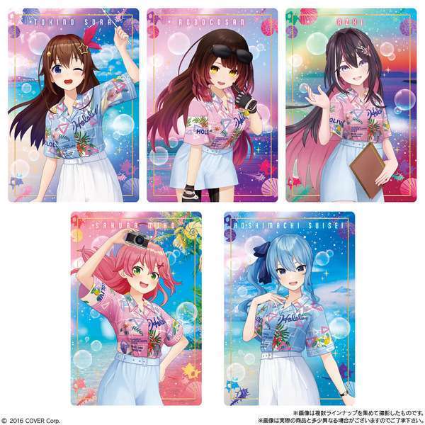 ホロライブウエハース第二弾発売メタリックプラカードや箔押し仕様でホロライブメンバー集合