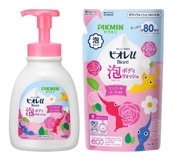 ピクミン×「ビオレu」コラボデザインのボディウォッシュとハンドソープが登場