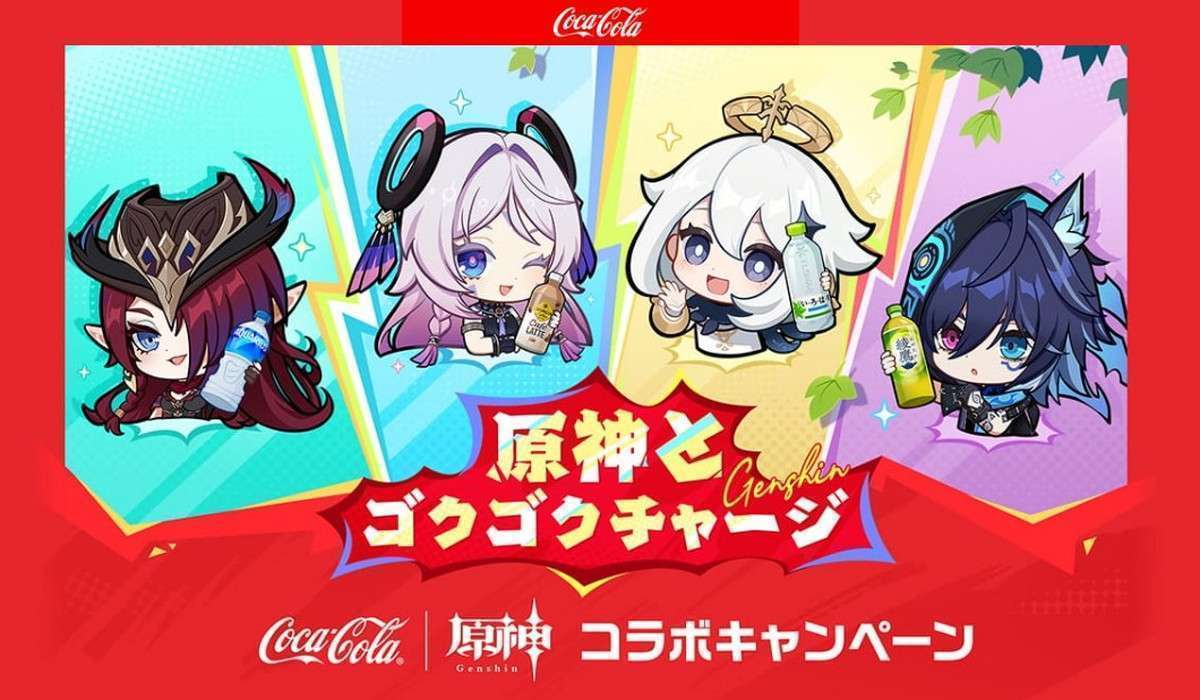原神×コカ・コーラコラボ巾着ポーチとタンブラープレゼント