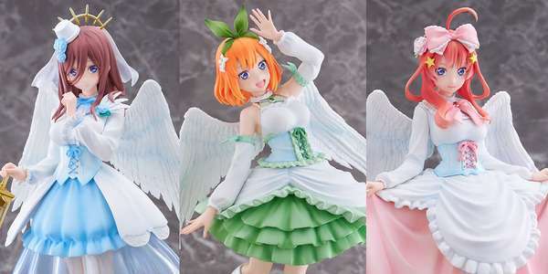 『五等分の花嫁∬』中野三玖、四葉、五月「天使ver.」フィギュア登場