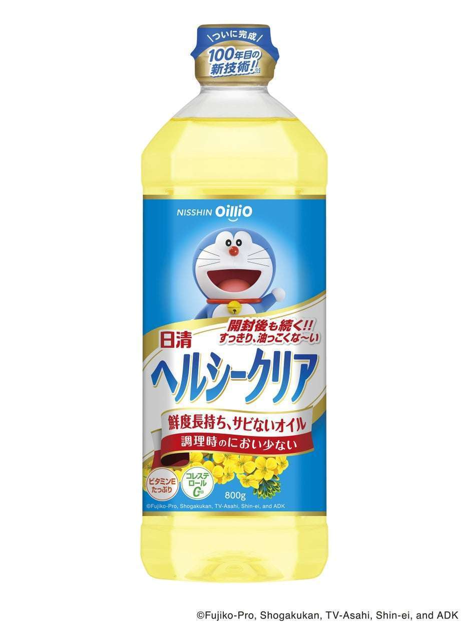 日清ヘルシークリアドラえもんデザインボトル発売