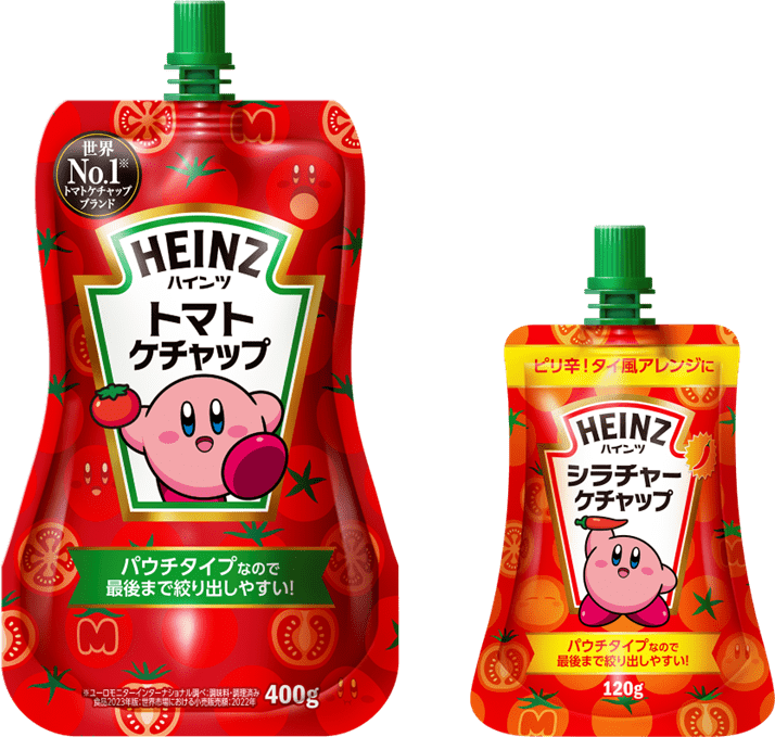 ハインツ×星のカービィコラボトマトケチャップ5種9デザイン発売