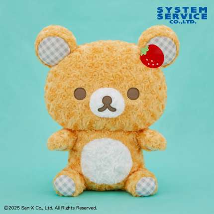 リラックマ パリのいちご ローズチェックぬいぐるみXL プレミアム リラックマ