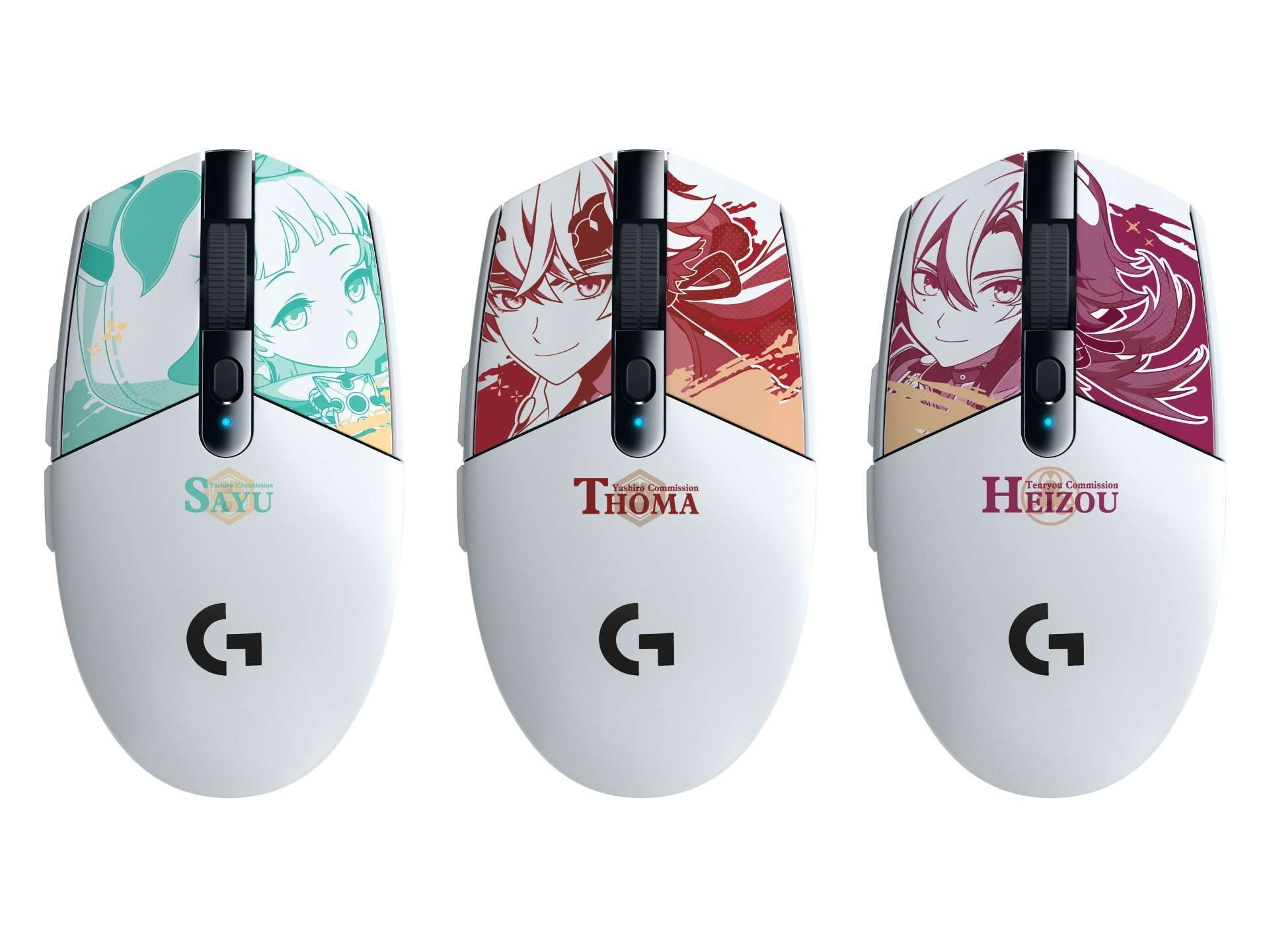 ロジクール、原神特別モデルゲーミングマウス3種発売