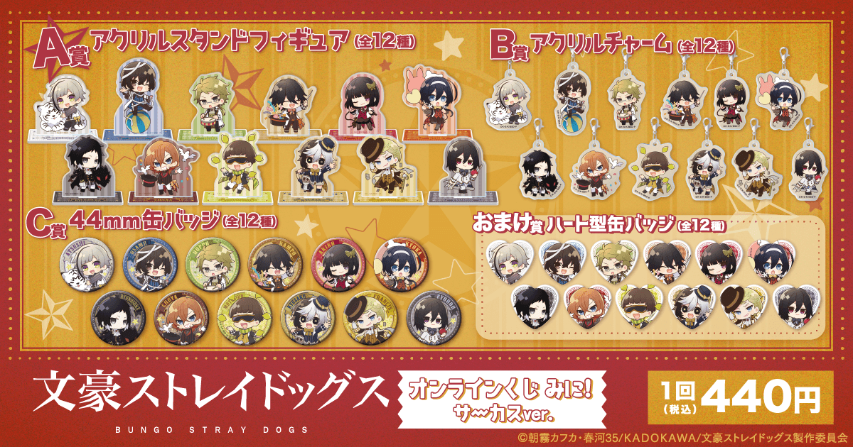 文豪ストレイドッグス オンラインくじ みに！ サーカスver.