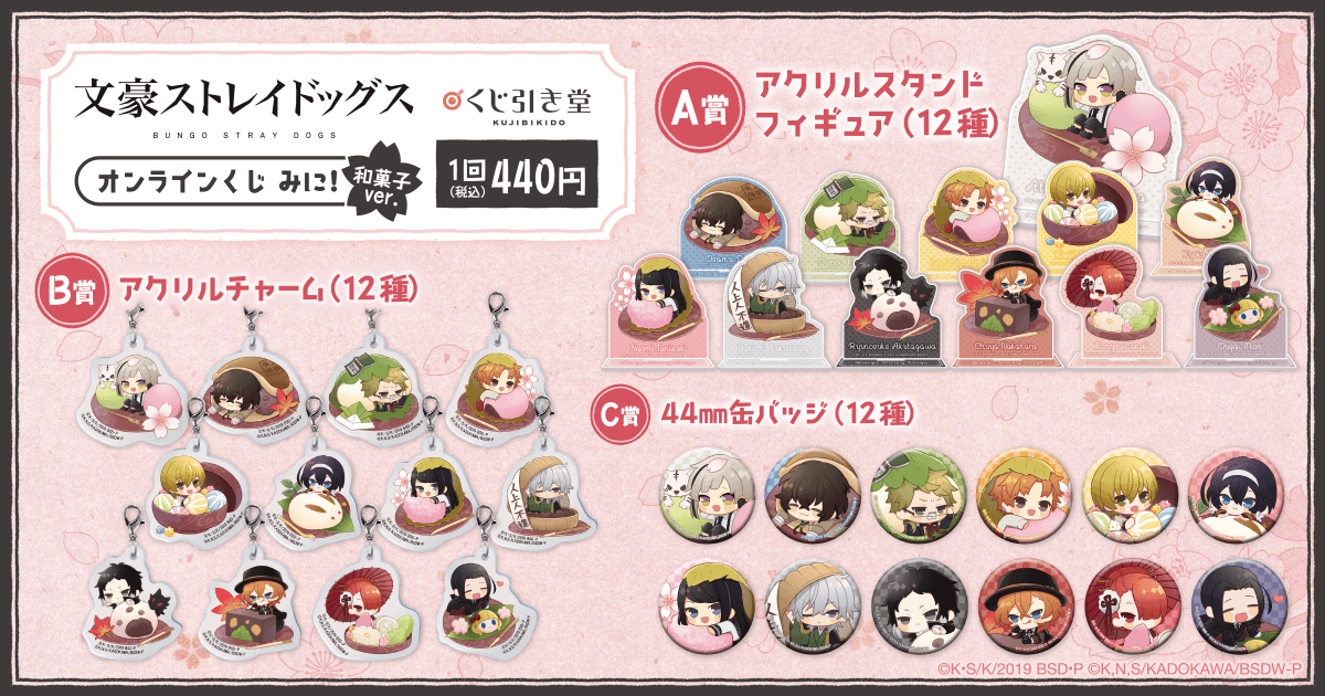 文豪ストレイドッグス オンラインくじ みに！ 和菓子ver.