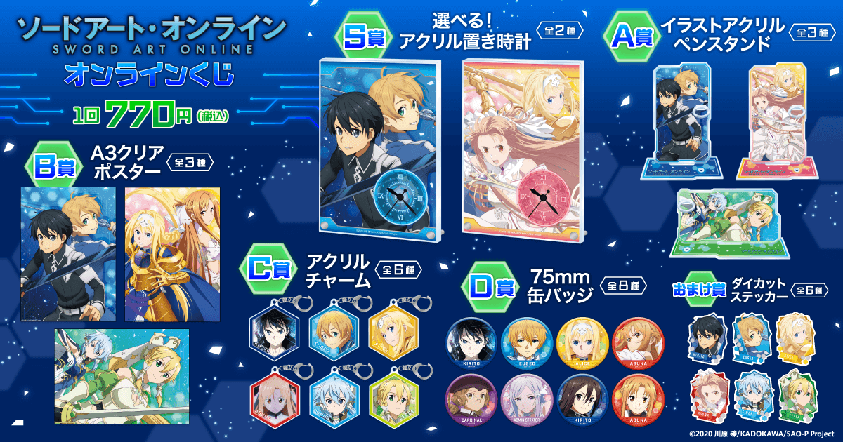 「ソードアート・オンライン」シリーズ オンラインくじ