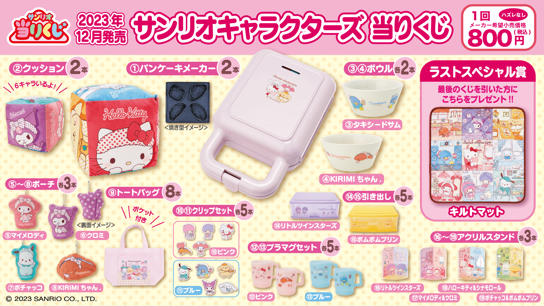 サンリオキャラクターズ当りくじ