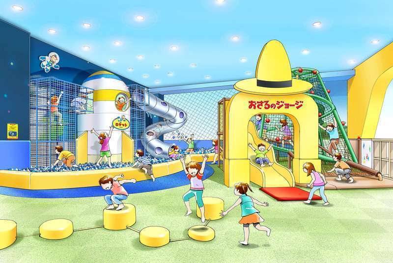 奈良県橿原市「おさるのジョージ わくわくアドベンチャー」遊具施設がオープン