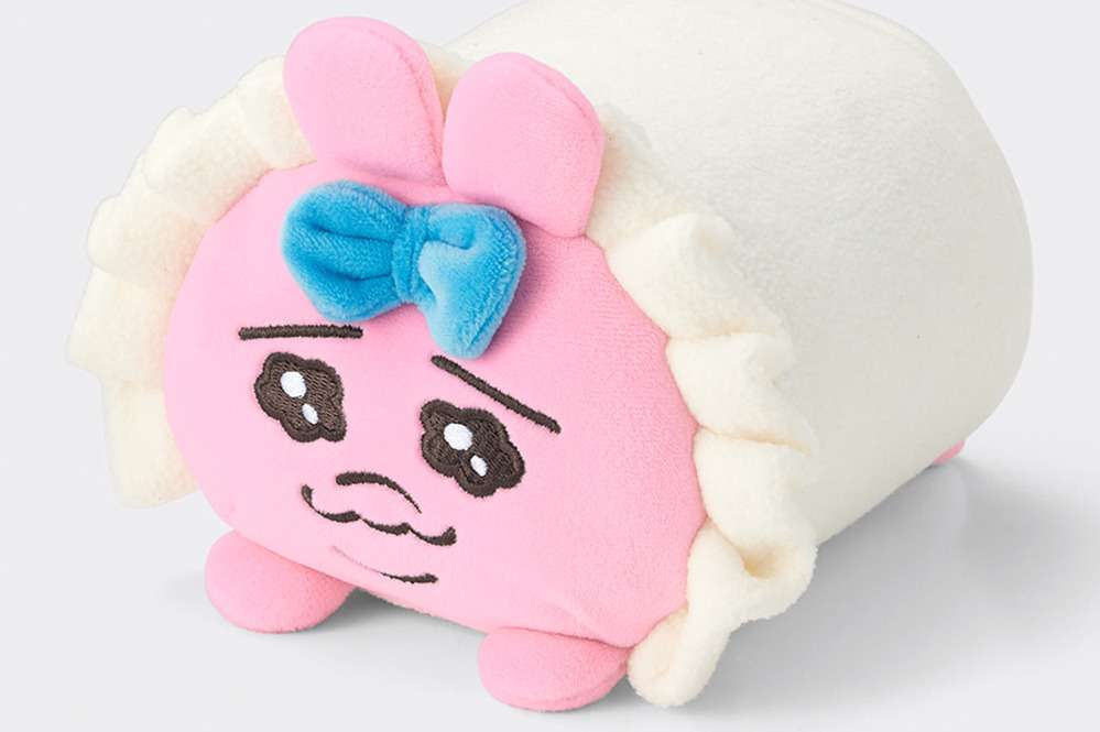 GUと「おぱんちゅうさぎ」がコラボ、シュールなキャラクターが全6型のアイテムに