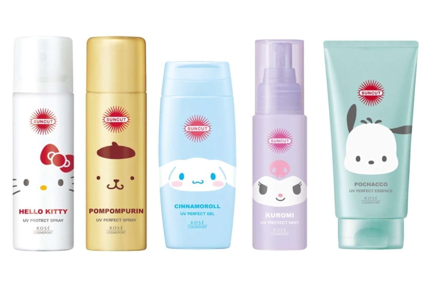 サンカット×サンリオ春UVケア5種数量限定発売
