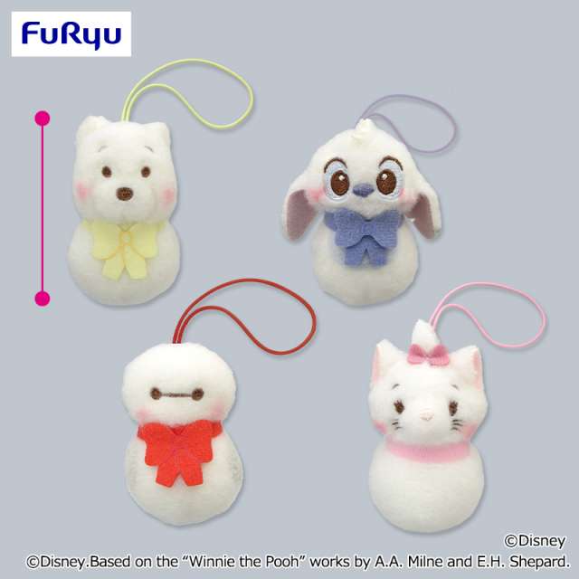 ディズニーキャラクター ミルキーボアプチ 雪だるまマスコット