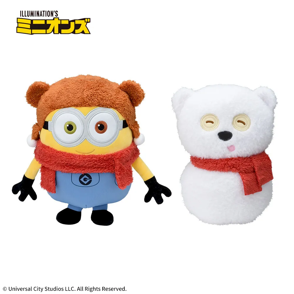 ミニオンLぬいぐるみボブ&ゆきだるまティム