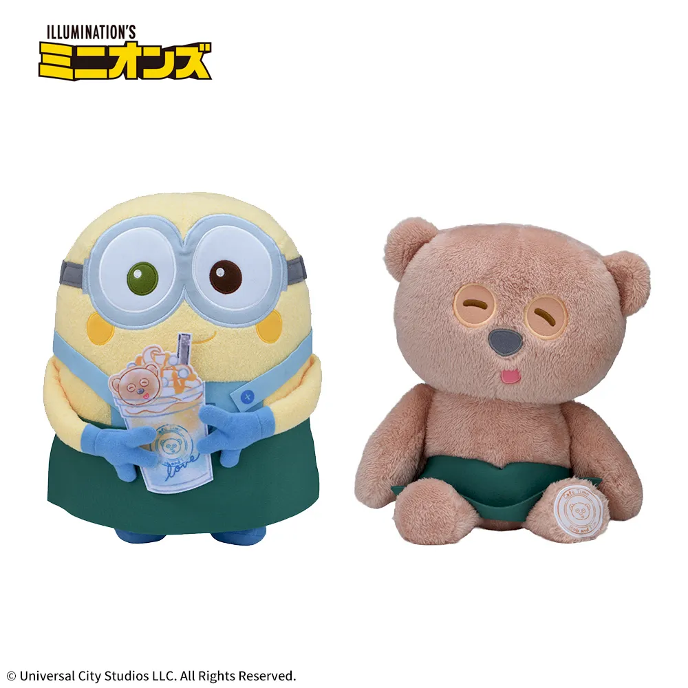 ミニオンLぬいぐるみボブ&ティムカフェタイムVer.