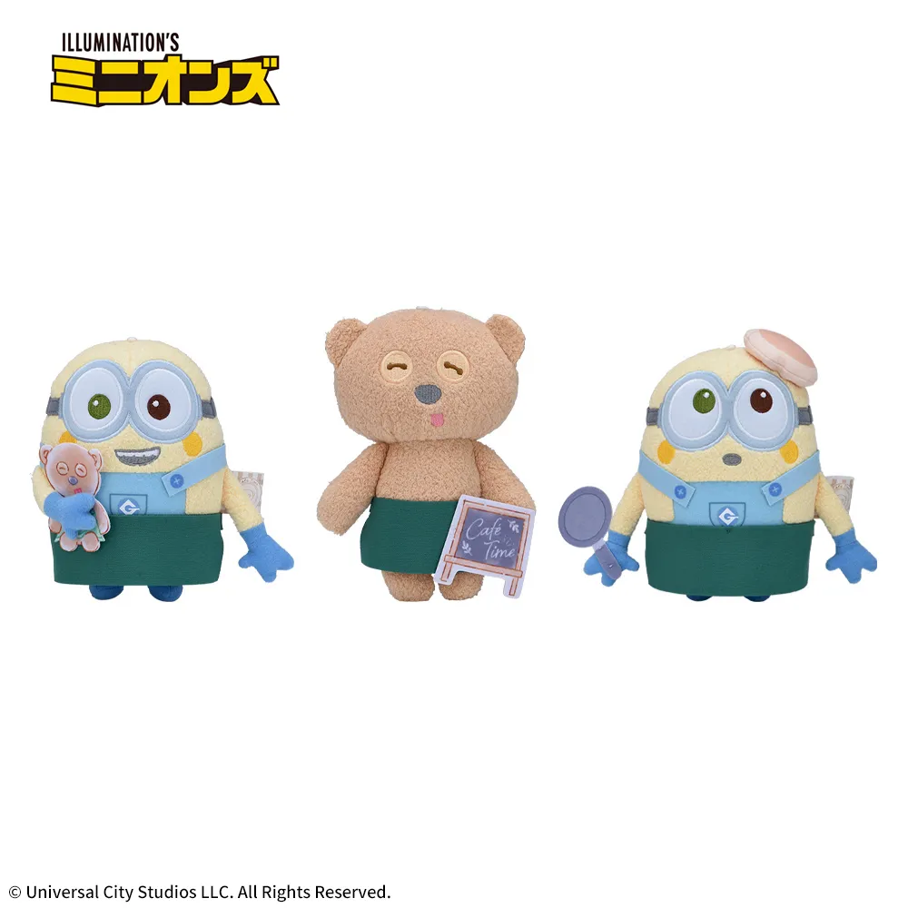 ミニオンぬいぐるみボブ&ティムカフェタイムVer.