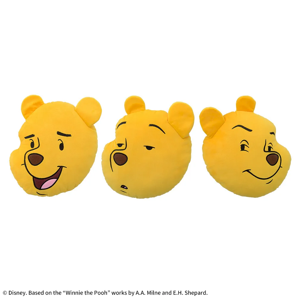 くまのプーさんプラチナムザッカフェイスクッションFUNNYVer.