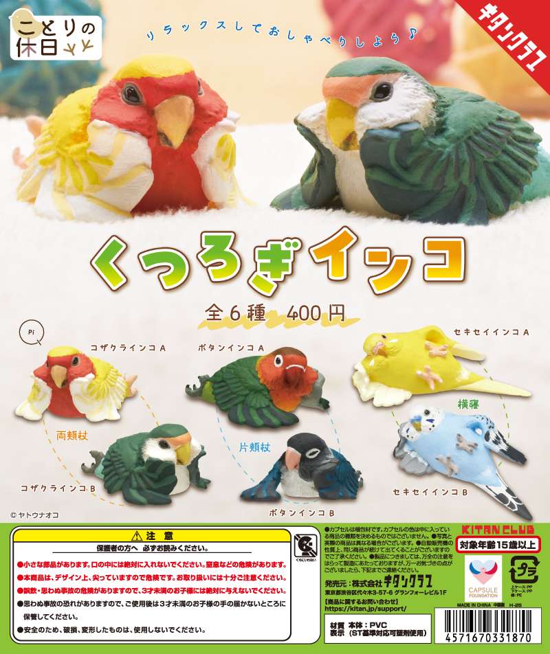 ことりの休日 くつろぎインコ