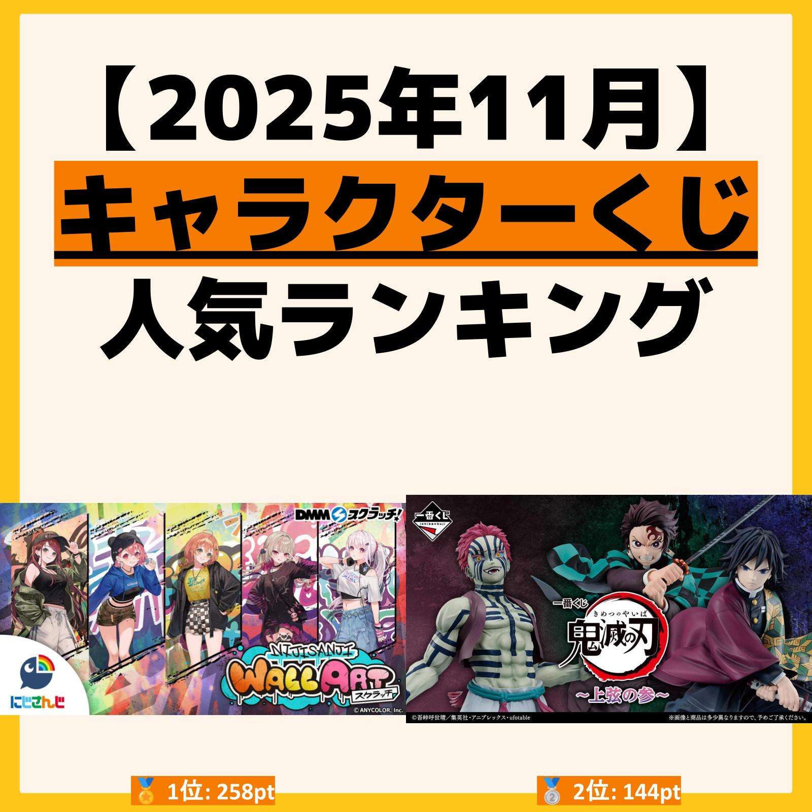 2025年11月最新】一番くじ・オンラインくじ・キャラクターくじ
