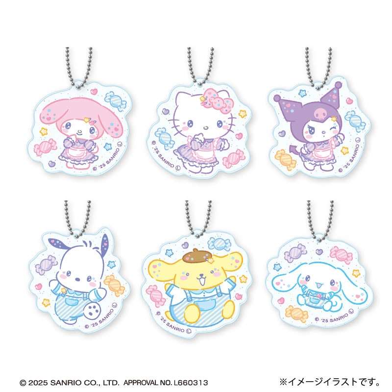 サンリオキャラクターズ キャンディスウィートポップミニアクリルキーホルダー