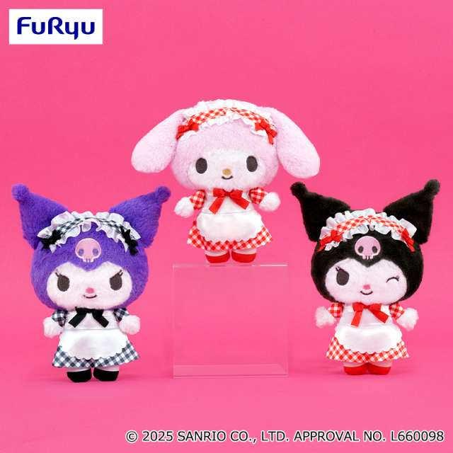 マイメロディ・クロミ ギンガムチェックメイドぬいぐるみ