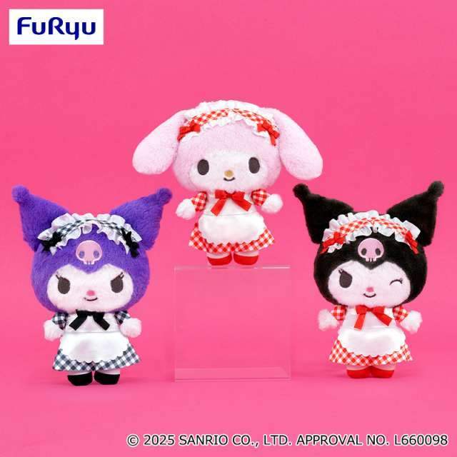 マイメロディ・クロミ ギンガムチェックメイドぬいぐるみ