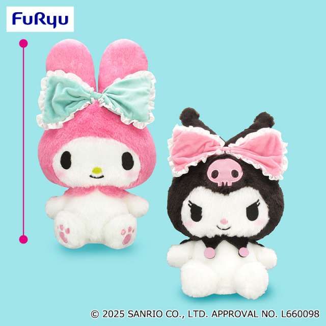 マイメロディ・クロミ 大きなリボンみみむすびBIGぬいぐるみ