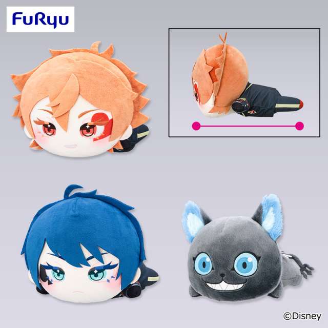 ディズニー ツイステッドワンダーランド ザ アニメーション プティラヴィ 寝そべりBIGぬいぐるみ~エース・デュース・グリム~