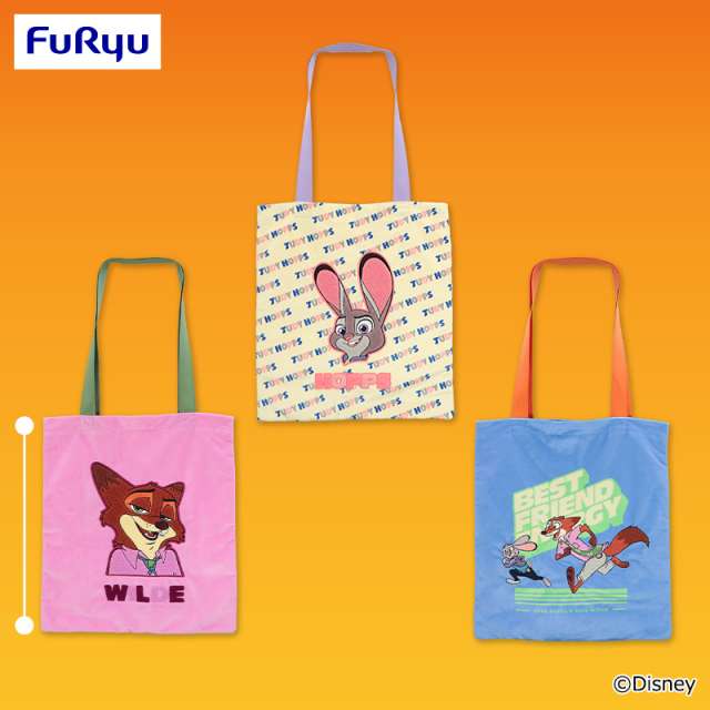 ズートピア2 さがら刺繍風トートバッグ