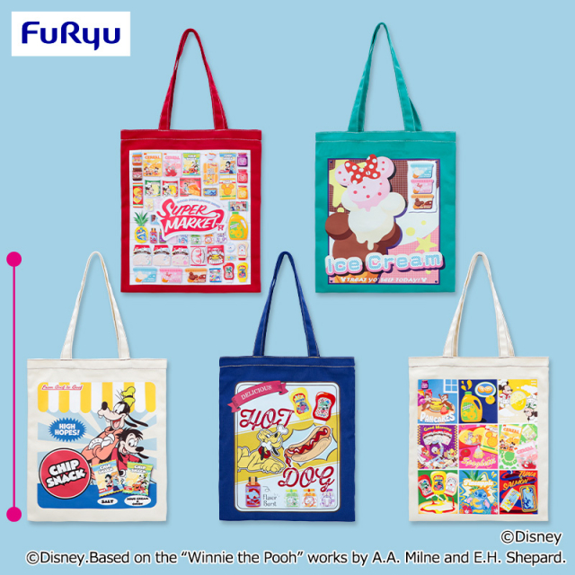 ディズニーキャラクター Pop Pop Supermarket! トートバッグ