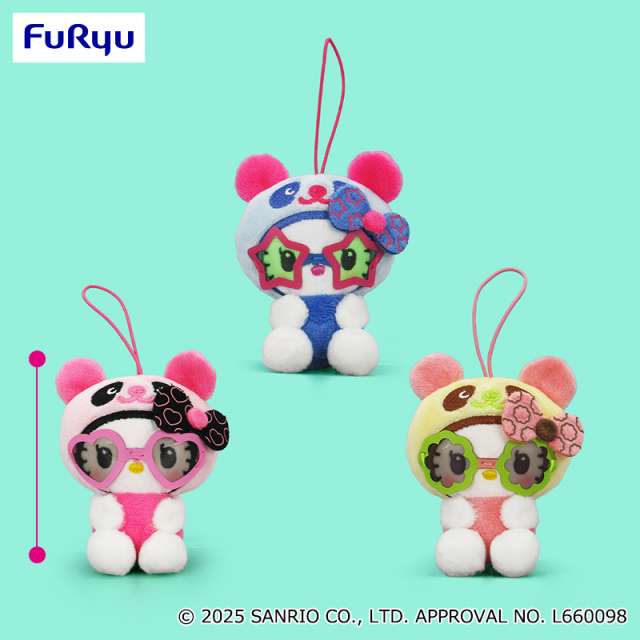 パンダ ハローキティ レトロサングラスマスコット