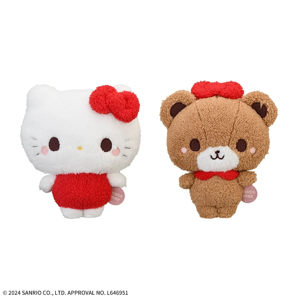 ゆるかわサンリオキャラクターズmocomeeMぬいぐるみハローキティ・タイニーチャム