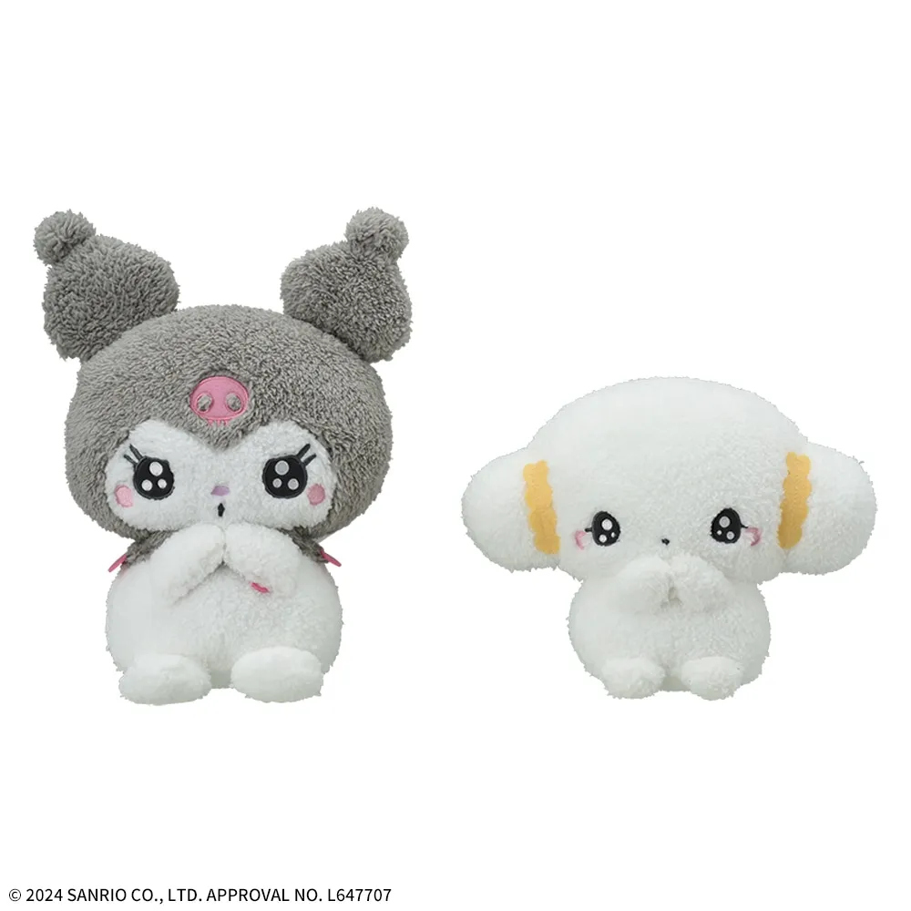 ゆるかわサンリオキャラクターズきゅるぽてMぬいぐるみクロミ・こぎみゅん