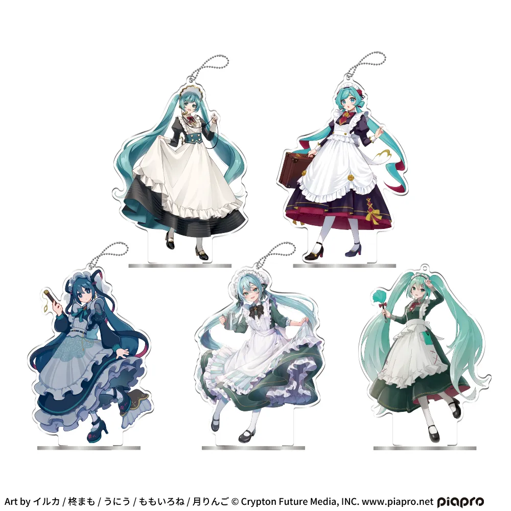初音ミクシリーズスタンド付クリアキーチェーン初音ミク-クラシカルメイド-